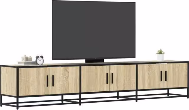 Berkfield Home Sonoma Oak TV Cabinet in Brown, W/D/H: 210 x 41 x 35 cm