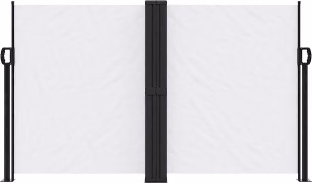 Berkfield Home Retractable Single Side Awning in White, W/H: 1000 x 140 cm