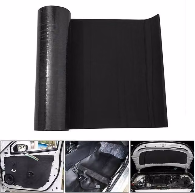 SPETLEK Self Adhesive Black Rubber Foam Acoustic Sheet, W: 180 cm, H: 120 cm, Thickness: 2.5 cm – 1