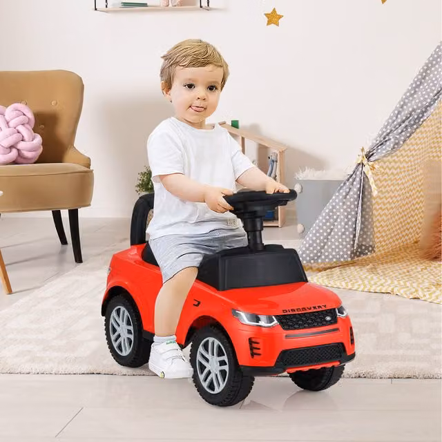 Costway Kids Ride On Push Car with Light and Sound in Red