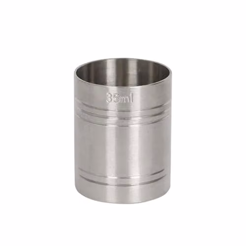 Rink Drink Stainless Steel Jigger Thimble Measure, 35ml, Silver