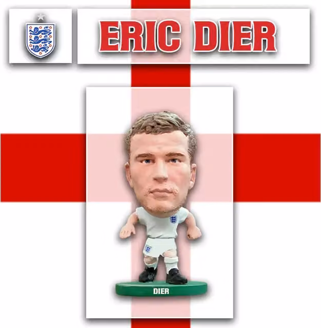 SoccerStarz Eric Dier England 2018 Mini Figure, White, Height: 5 cm