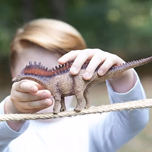 Schleich Amargasaurus Dinosaur Figurine, Brown Realistic Animal Toy for Kids – 2