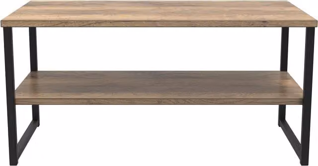 2 U Tamworth XXL Coffee Table in Dark Brown, W: 100 cm, D: 50 cm