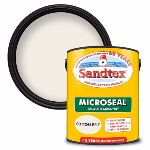 Sandtex Ultra Smooth Masonry Paint in Beige, 5 l – 1