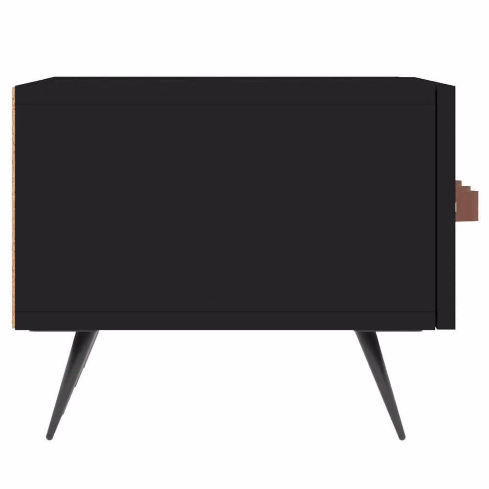 Berkfield Home Mid Century TV Cabinet in Black, W/D/H: 150 x 36 x 30 cm – 4