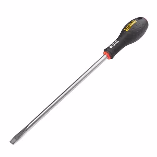 Stanley FatMax Flared Tip Screwdriver in Black and Multicolour, Length: 250 mm