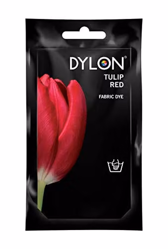 Dylon Hand Fabric Dye in Tulip Red, 50 g – 2