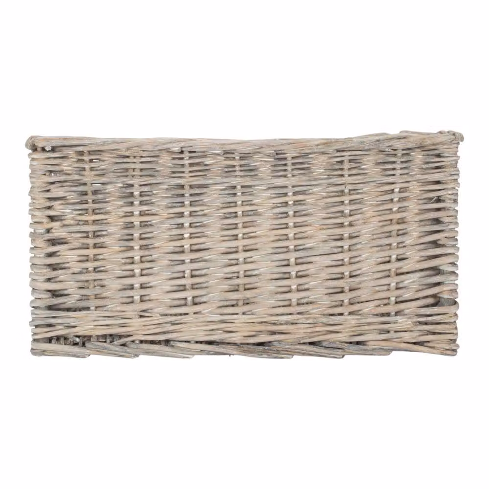 Red Hamper Grey Wash Unlined Willow Wicker Storage Baskets W/D/H: 34 x 23 x 34 cm – 2