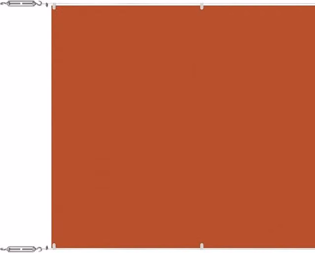 Berkfield Home Vertical Awning in Burnt Orange Oxford Fabric, W: 140 cm, H: 800 cm