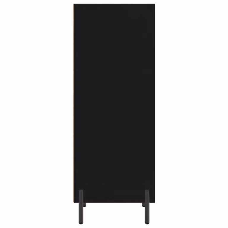Berkfield Home Black Matt Classic Wall Mounted Sideboard, W/D/H: 34.5 x 32.5 x 90 cm