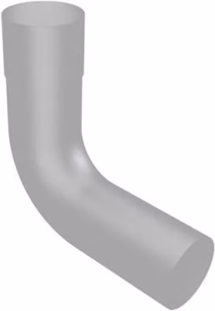 ARP Aluminium Round Swaged Downpipe Bend 92.5 Degree x 76mm in Grey PPC Finish