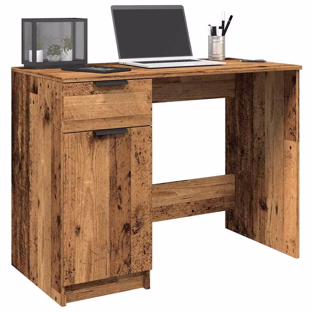 Berkfield Home Brown Decorative Writing Desk in Engineered Wood, W/D/H: 100 x 50 x 75 cm – 2