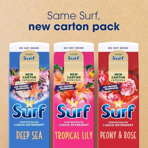 Surf Liquid Laundry Detergent Deep Sea, 648ml, Pack of 6 – 2