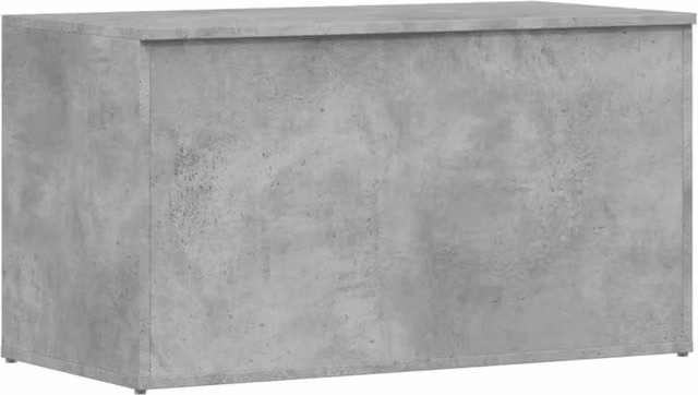 Berkfield Home Storage Chest in Concrete Grey, W/D/H: 84 x 42 x 46 cm – 1