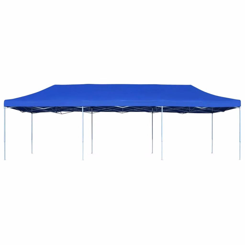 Berkfield Home Folding Pop-up Party Tent, Blue, W: 9 m, D: 3 m, H: 3 m – 2