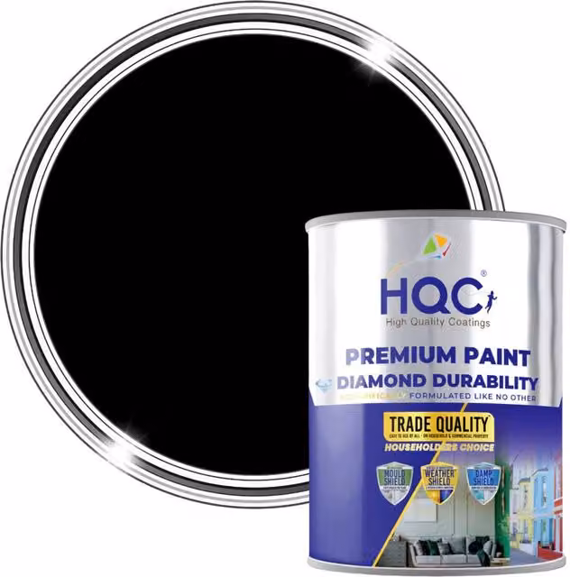 HQC PAINTS Black Masonry Paint, 20 l – 1