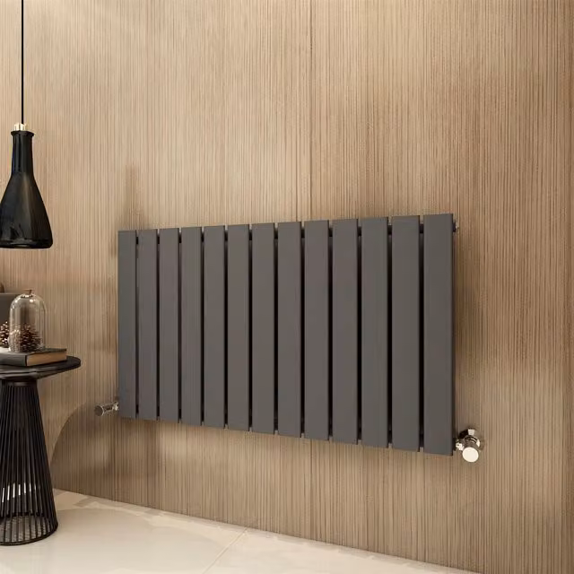 MCC Direct Designer Flat Panel Single Radiator in Anthracite Grey, W: 60.0 cm, H: 88.4 cm – 1