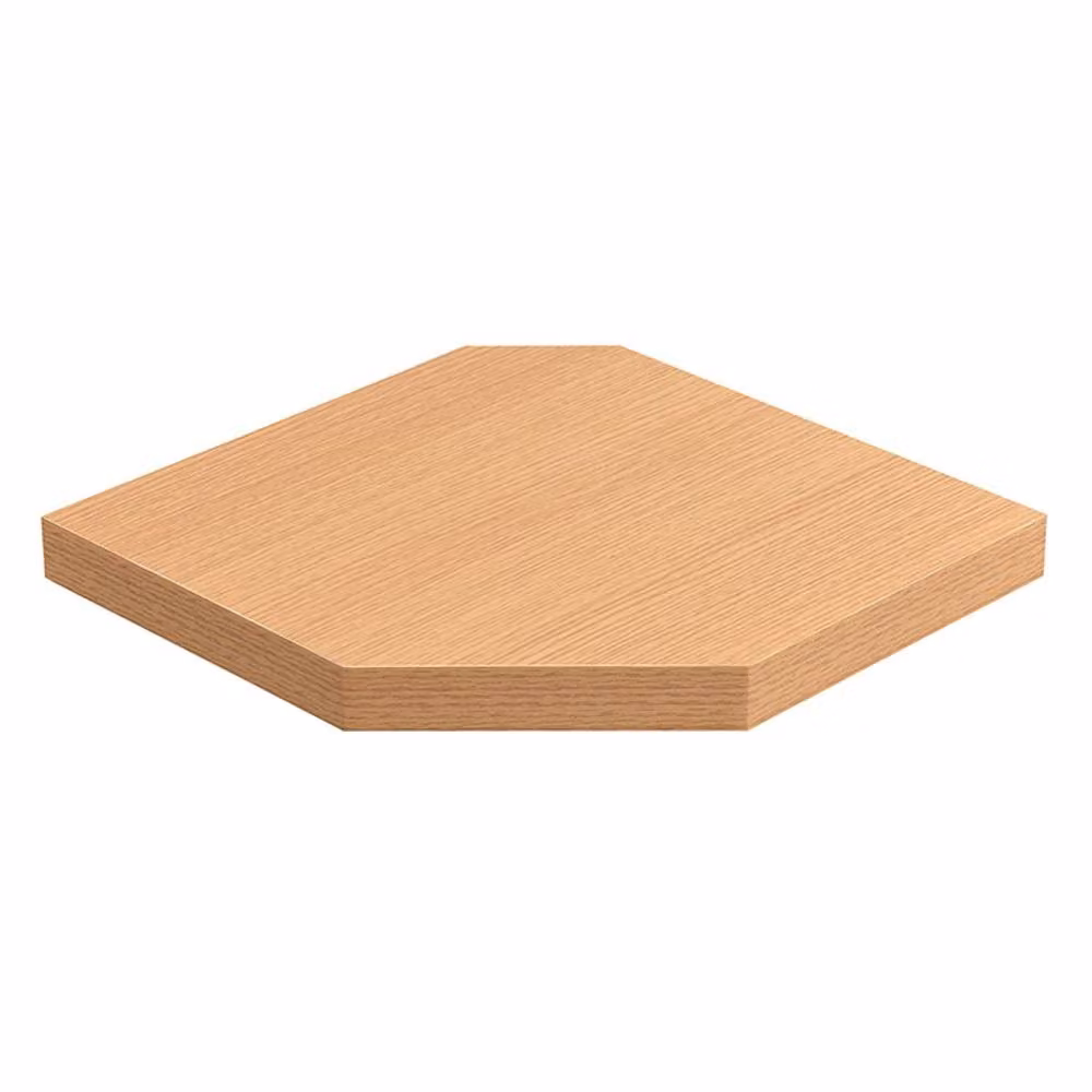 SPOT ON DEALZ Light Oak Corner Floating Wall Shelf – 2