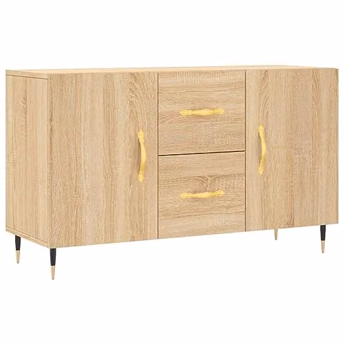 vidaXL Modern Sideboard in Brown, W/D/H: 100 x 36 x 60 cm