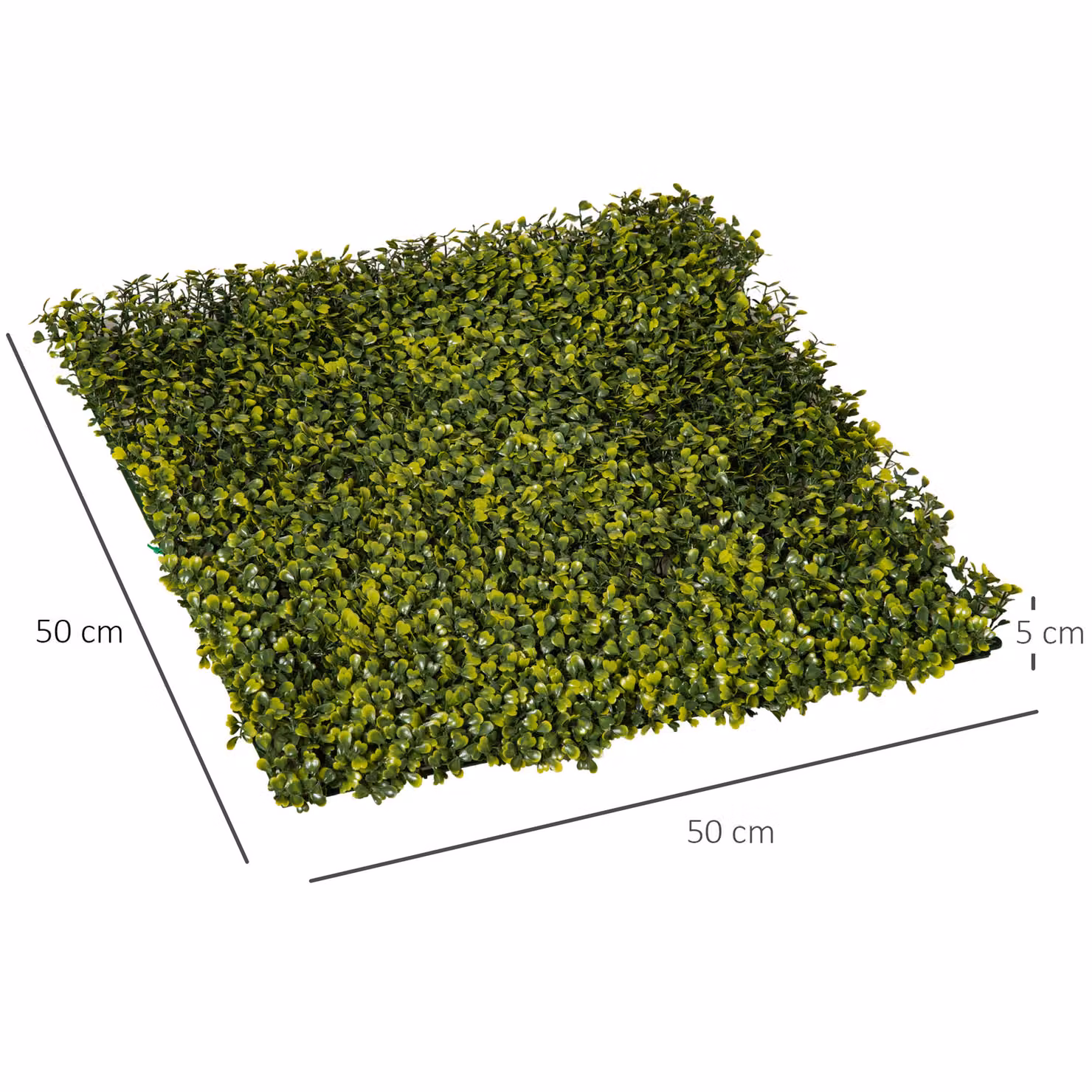Outsunny 12-Piece Artificial Grass Privacy Fence Screen in Green, Faux Hedge Greenery Backdrop with Milan Grass Paneling – 2