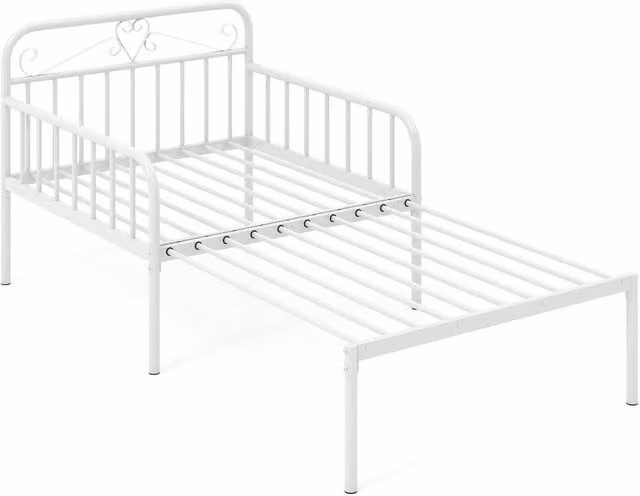 Costway Metal Extendable Daybed with Pull Out Frame, White