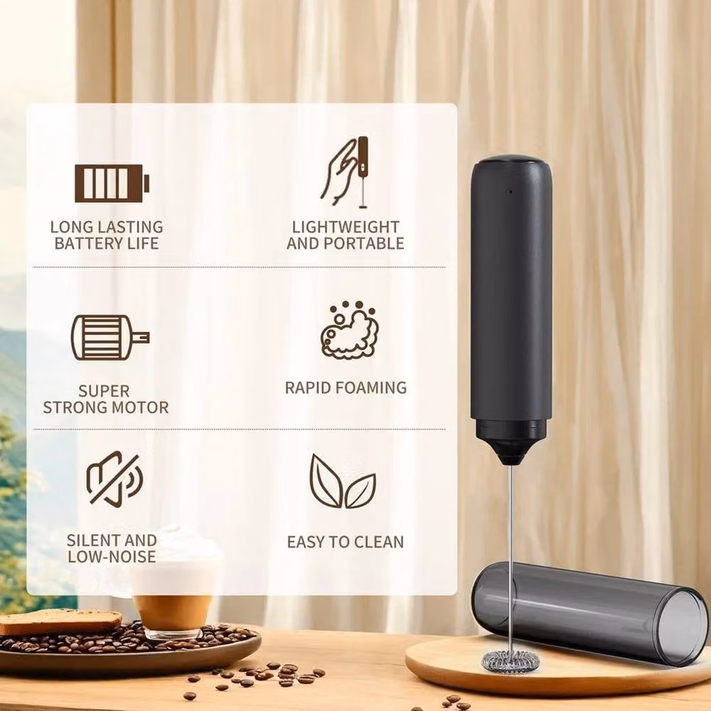 PAWNORA Rechargeable USB Handheld Electric Milk Frother and Egg Beater in Black – 4