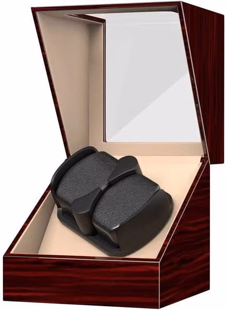 Kelvenix Brown Solid Wood Rotation Storage Case and Display Box – 1