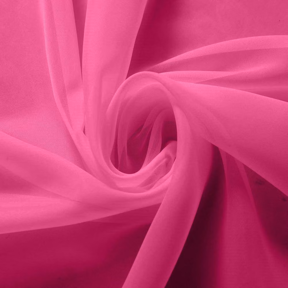 Luxury Living Cerise Voile Tab Top Curtain Pair with Crystal Tie Backs, Width: 145 cm, Drop: 183 cm – 4
