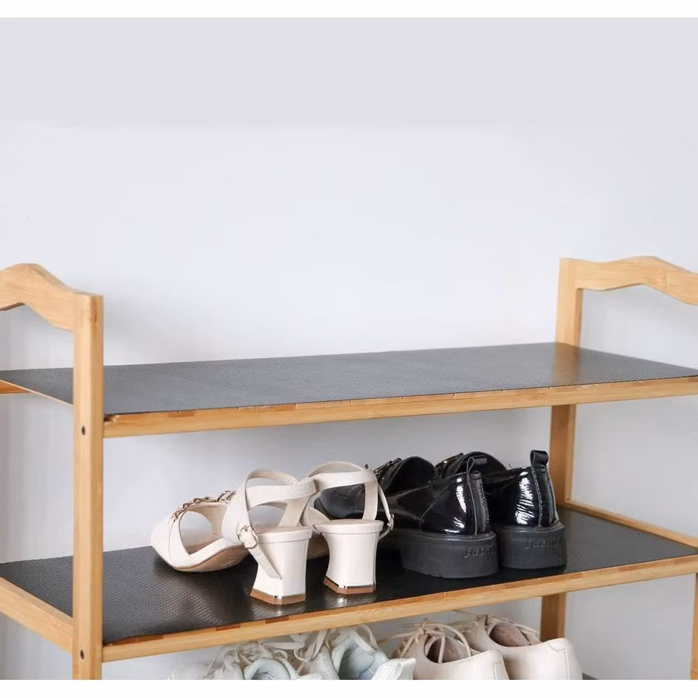 SPETLEK Non-Slip Draw Mat Shelf Liner and Cabinet Storage, Black, 0.6m2 – 4