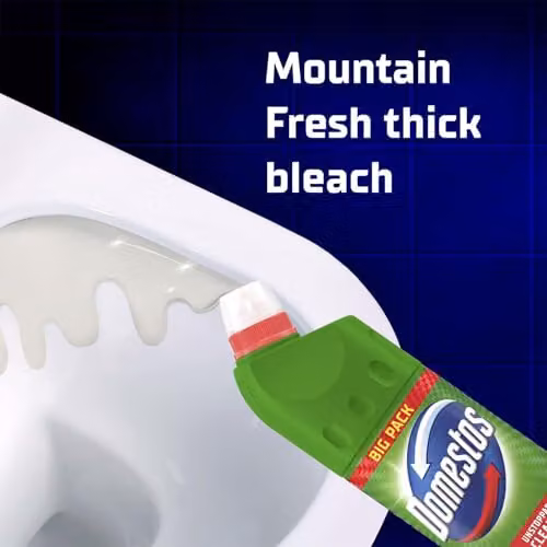 Domestos Thick Mountain Fresh Bleach Disinfectant, 1L, 12 Pack – 3