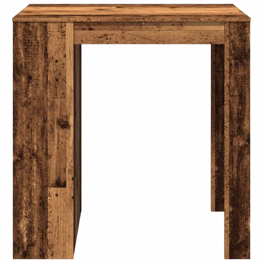 Berkfield Home Bar Table in Brown Old Wood, W/D/H: 102 x 70 x 103.5 cm – 4