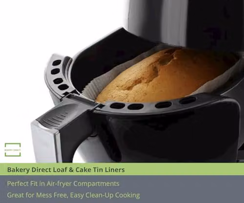Bakery Direct Ltd Non-Stick Siliconised Cake Tin Paper Liners, White – 3