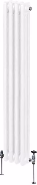 Monstershop Traditional 3 Column Steel Radiator, White, H 150 cm x W 20.2 cm x D 10 cm