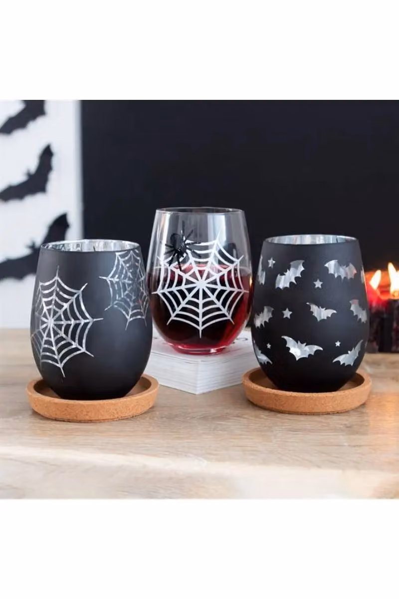 Something Different Black Stemless Wine Glass – 5