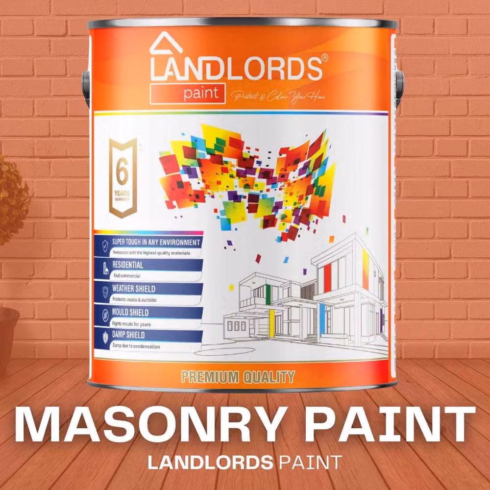 Landlords Paint Water Based Masonry Paint in Green, 20 l – 2