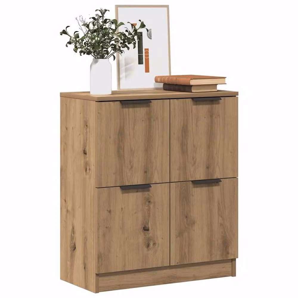 Berkfield Home Artisan Oak Sideboard in Brown, W/D/H: 60 x 30 x 70 cm – 3