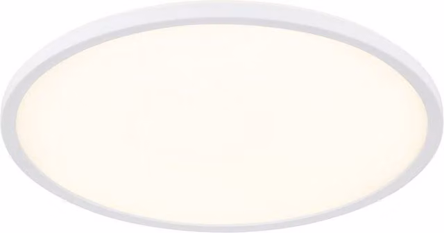 Netlighting Sapana Round Flush Ceiling Light, White, Diameter: 42 cm, LED, 3000K Warm White, IP44