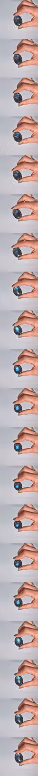 KDMD Madagascar Labradorite Palm Stone in Grey, Blue, Green and Gold – 2