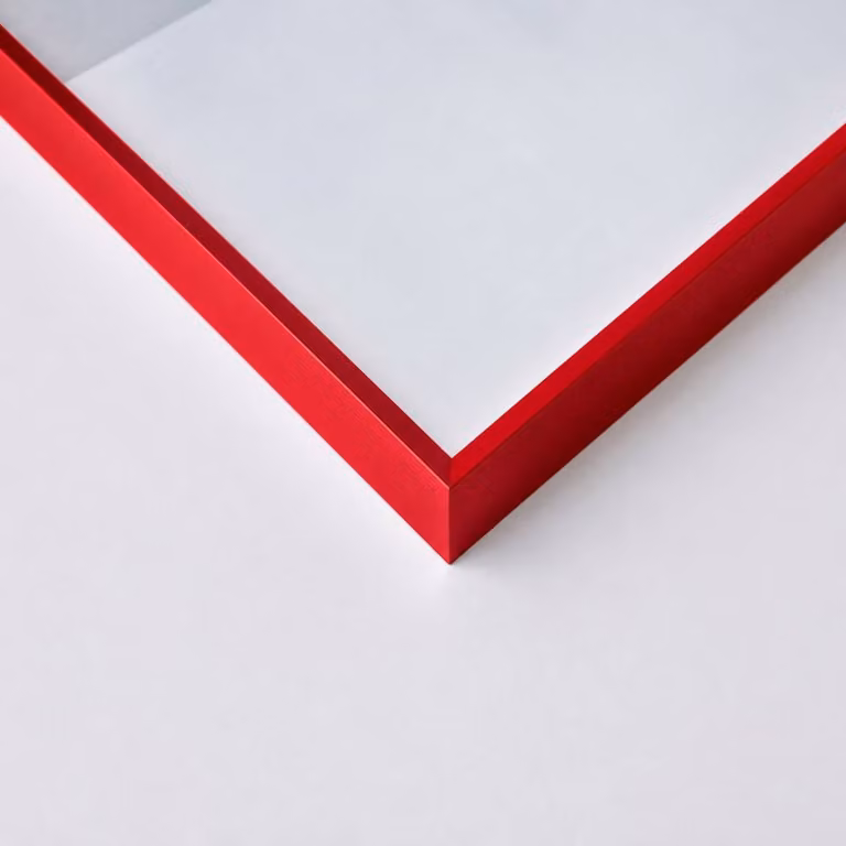 Nielsen Design Pixel Minimalist Square Picture Frame in Red with Metal and Glass Front, W/H: 30 x 30 cm
