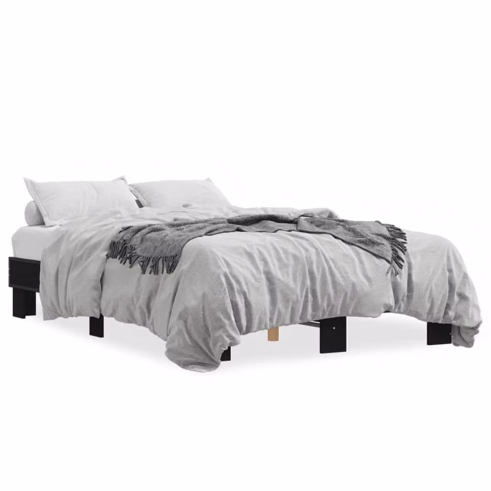 Berkfield Home Durable Bed Frame in Black, W/D/H: 140 x 200 cm – 3