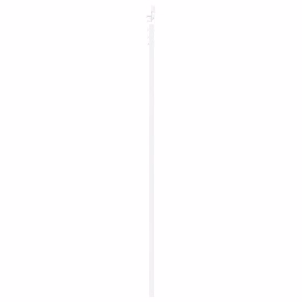 Berkfield Home Orkdal Modern Sliding Door with Hardware Set in White Lacquered Solid Wood and Glass – 2