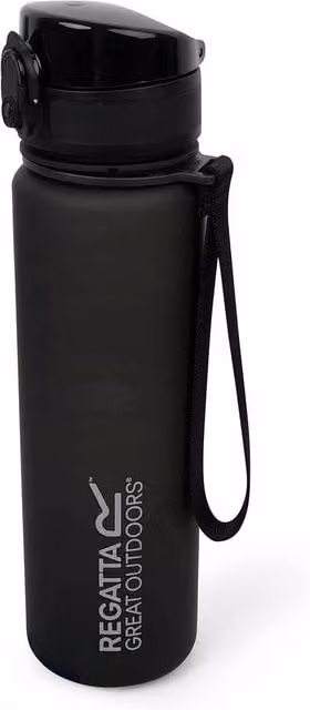 Regatta Tritan Flip Bottle, Black, 0.6 l – 1