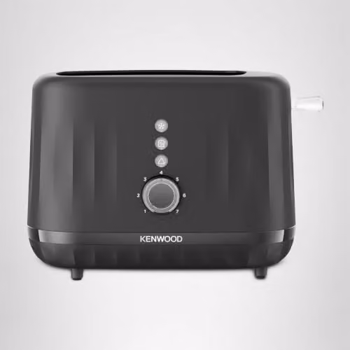 Kenwood Ripple 2-Slice Toaster in Midnight Black with 7 Browning Settings, Reheat, Defrost and Cancel Functions, 850W – 7
