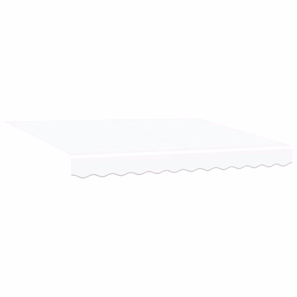 Berkfield Home Manual Retractable Folding Arm Awning with LED in White, W: 350 cm, D: 250 cm – 2