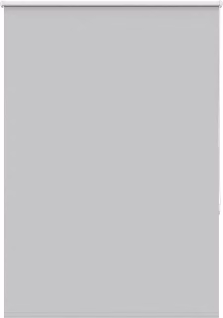 Berkfield Home Blackout Roller Blind in Light Grey, Thermal Insulating Polyester, W: 110 cm, H: 150 cm