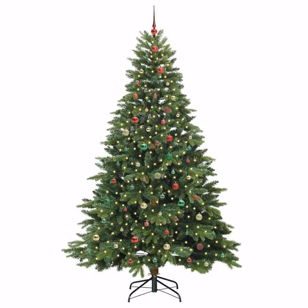 Berkfield Home Artificial Green Christmas Tree with 300 LEDs, Height: 240 cm – 3