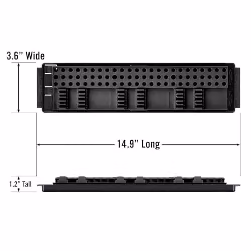 Ernst Manufacturing Bit Boss 1/4 inch Hex Screwdriver and Socket Bit Organiser Tray, Black – 2