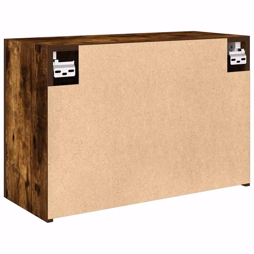 Berkfield Home Smoked Oak Bathroom Wall Cabinet in Brown, W/D/H: 60 x 25 x 40 cm – 5