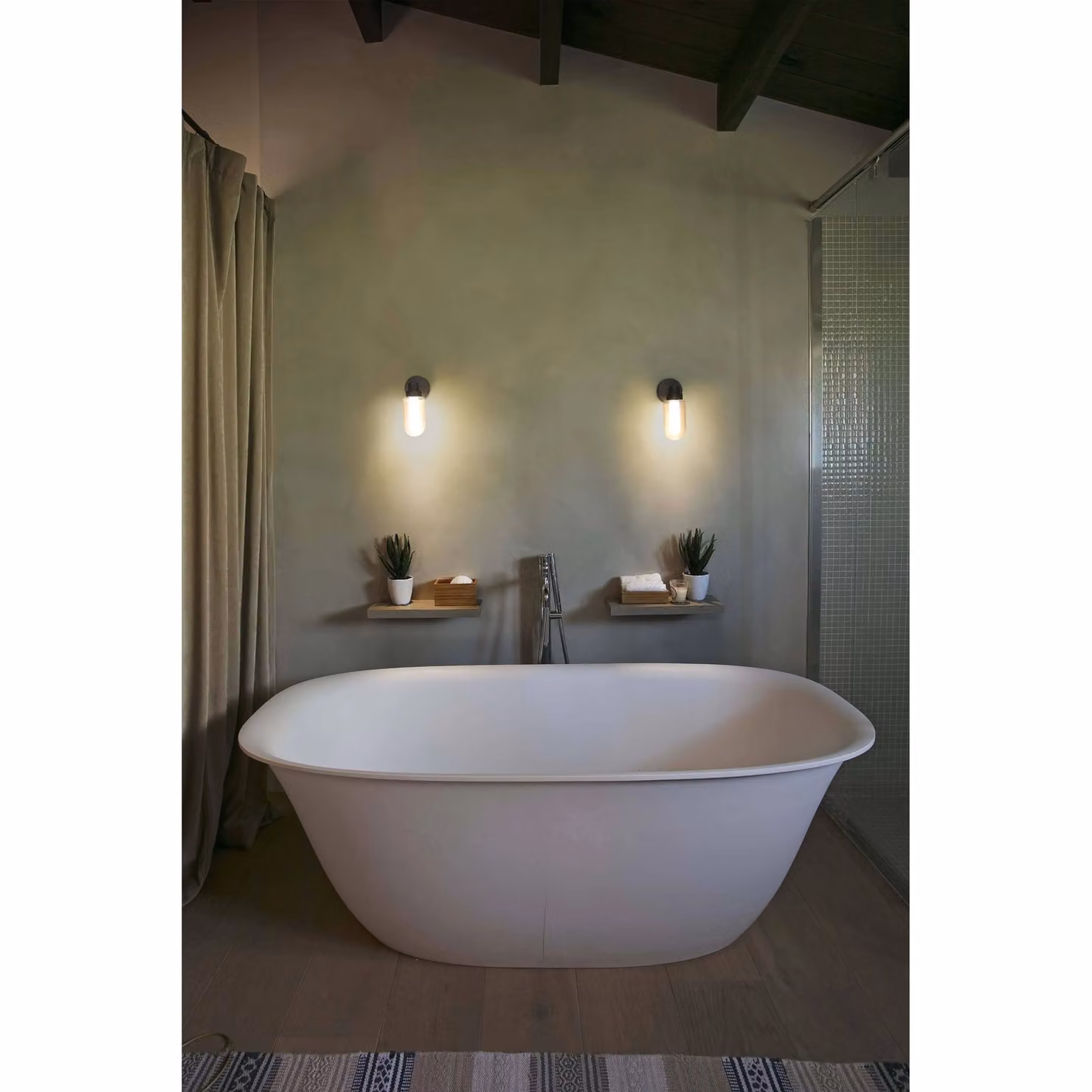 Netlighting Brume Black LED Bathroom Wall Lamp, 3W, 2700K Warm White, IP44 – 2